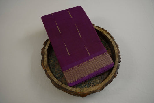 Magenta cotton saree