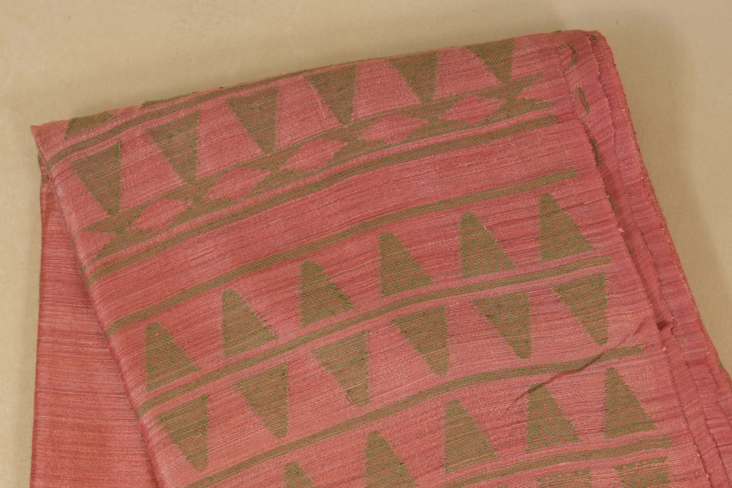 Onion Pink Bhagalpur Tussar silk saree online
