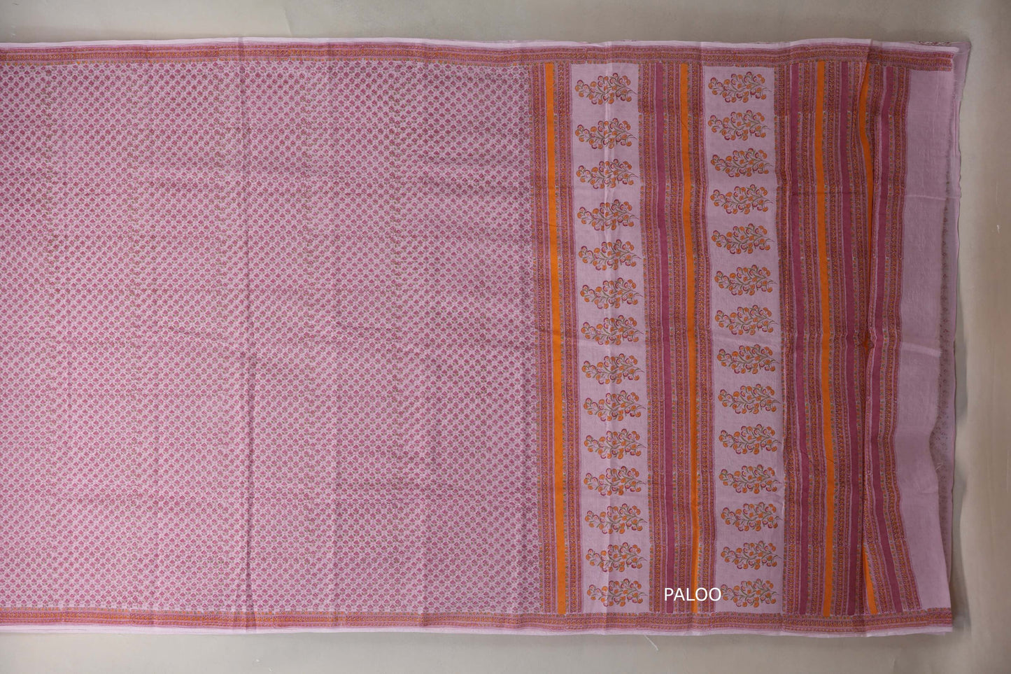 Light pink Cotton Saree by Inheritance India PSSW290134