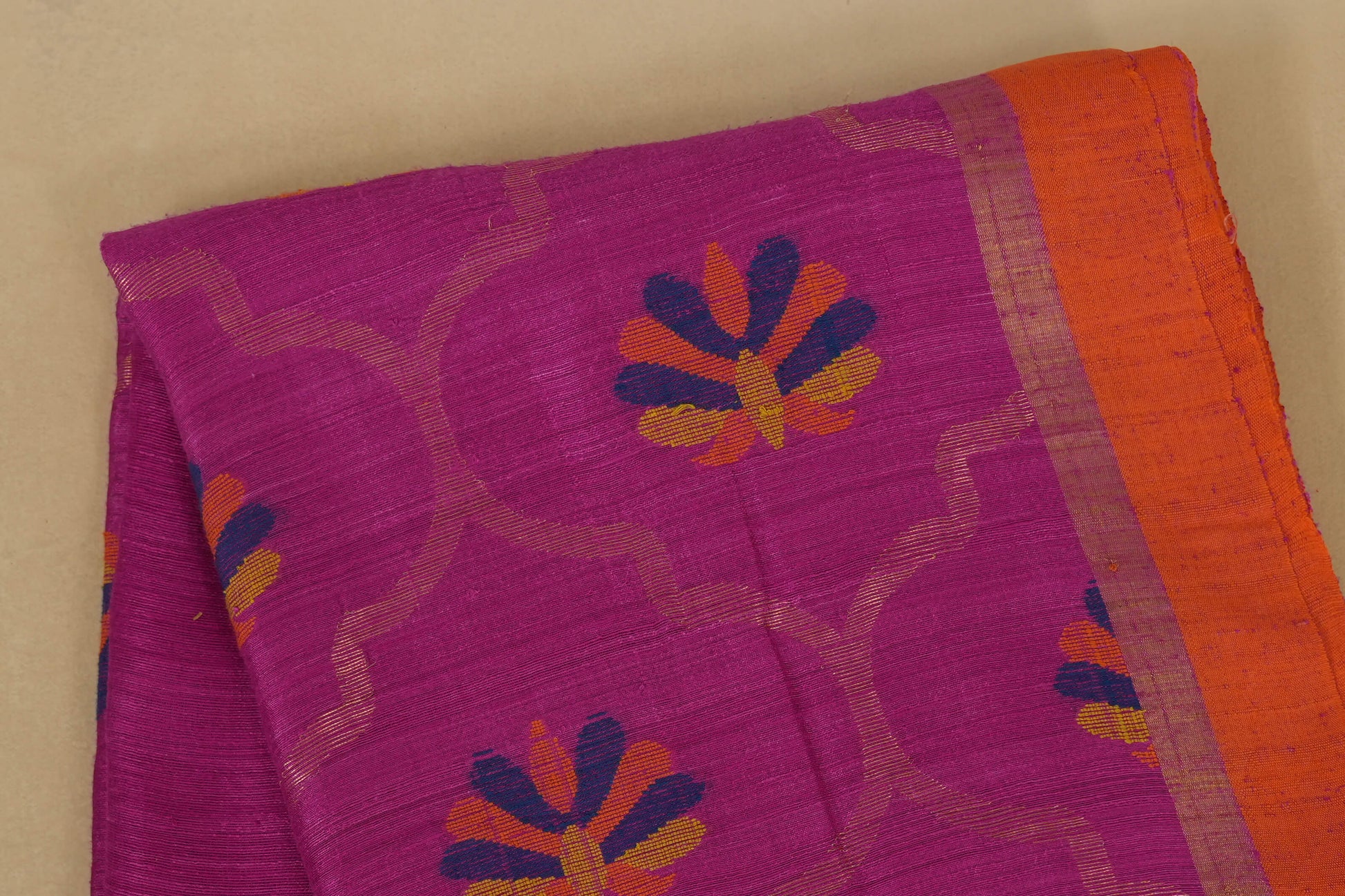 Pink Bhagalpur Tussar silk saree online