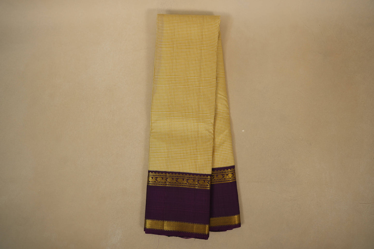 Ivory with Magenta Borders Vintage Kanjivaram Silk Saree by Shreenivas Silks PSSR018051 - Parisera