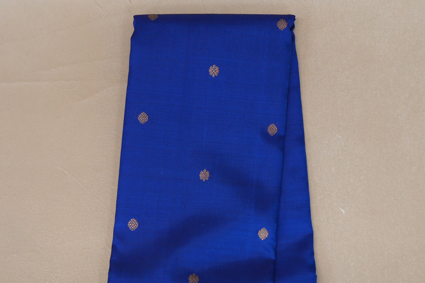 Deep Blue with Bright Magenta Borders Vintage Kanjivaram Silk Saree by Shreenivas Silks PSSR019073