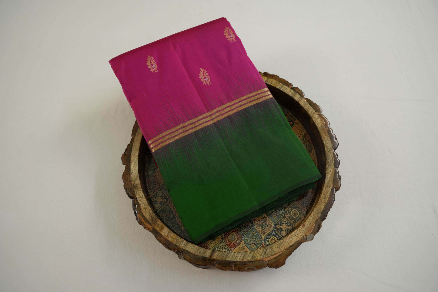 Pink light weight kanchipuram silk saree