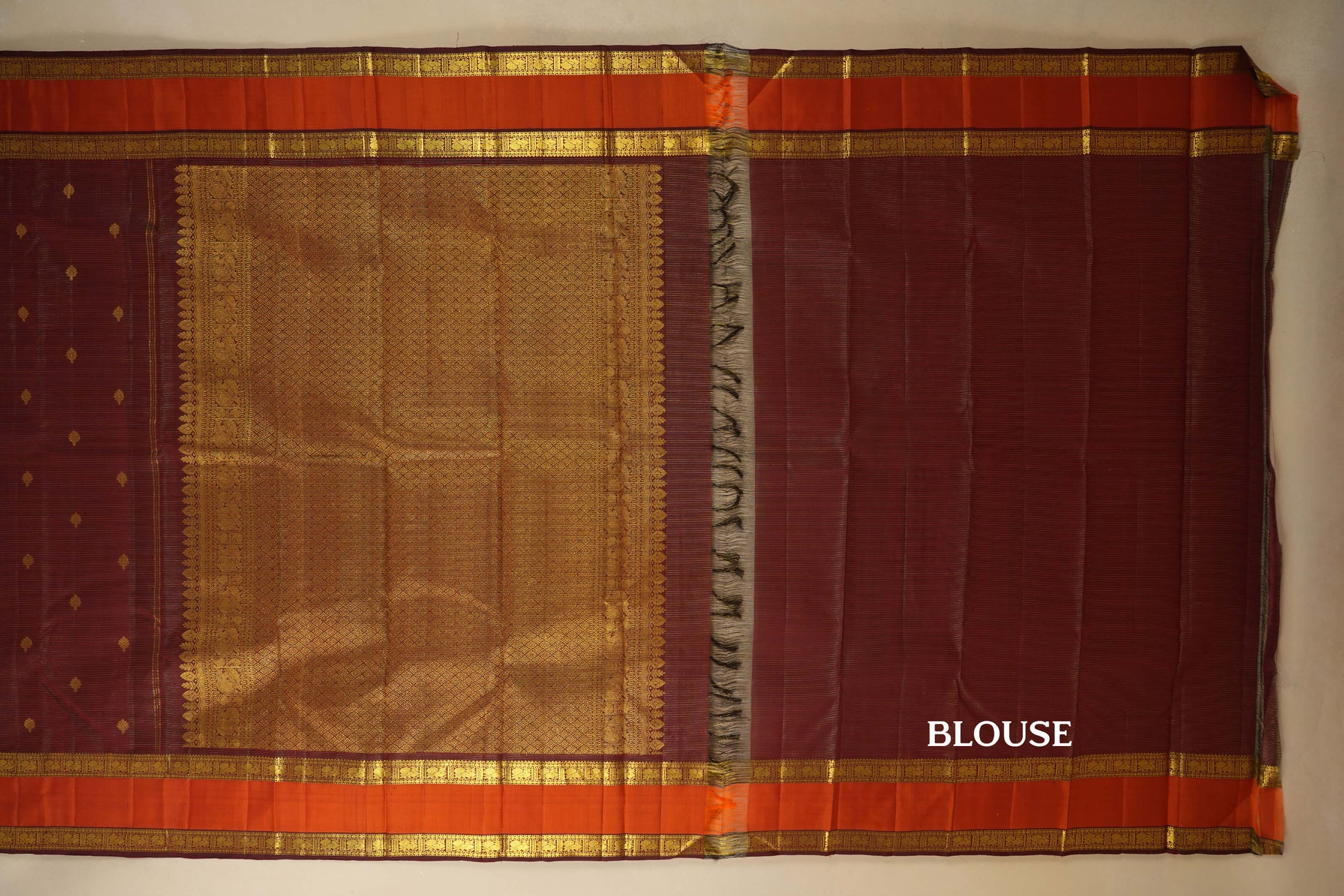 Vintage Kanjivaram Silk Saree blouse