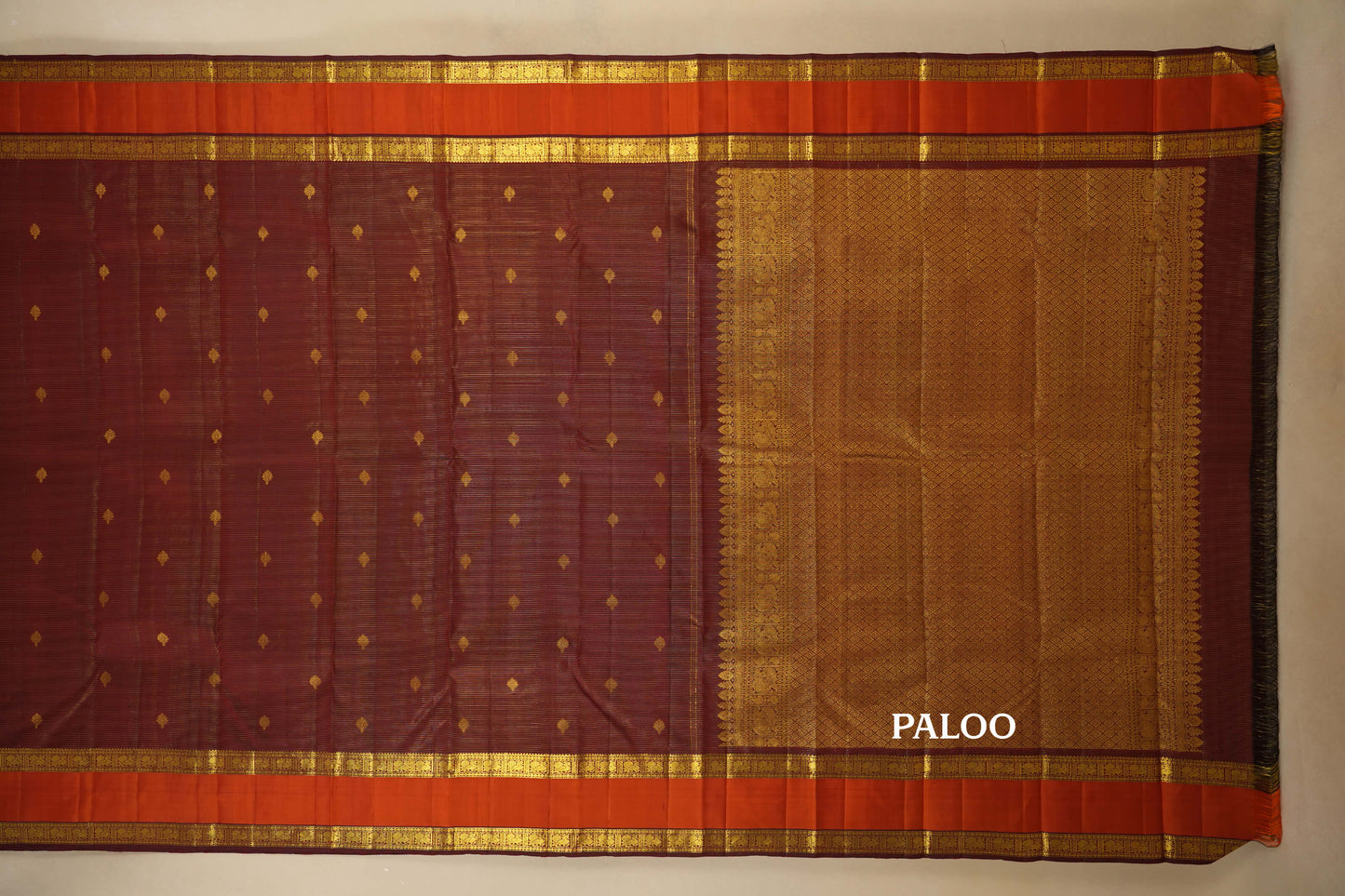 Vintage Kanjivaram Silk Saree paloo