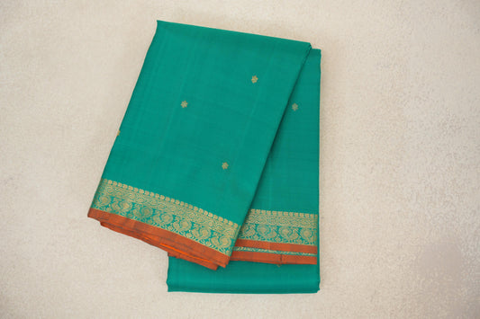 Aqua Green Vintage Kanjivaram Silk Saree by Shreenivas Silks PSSR0110208