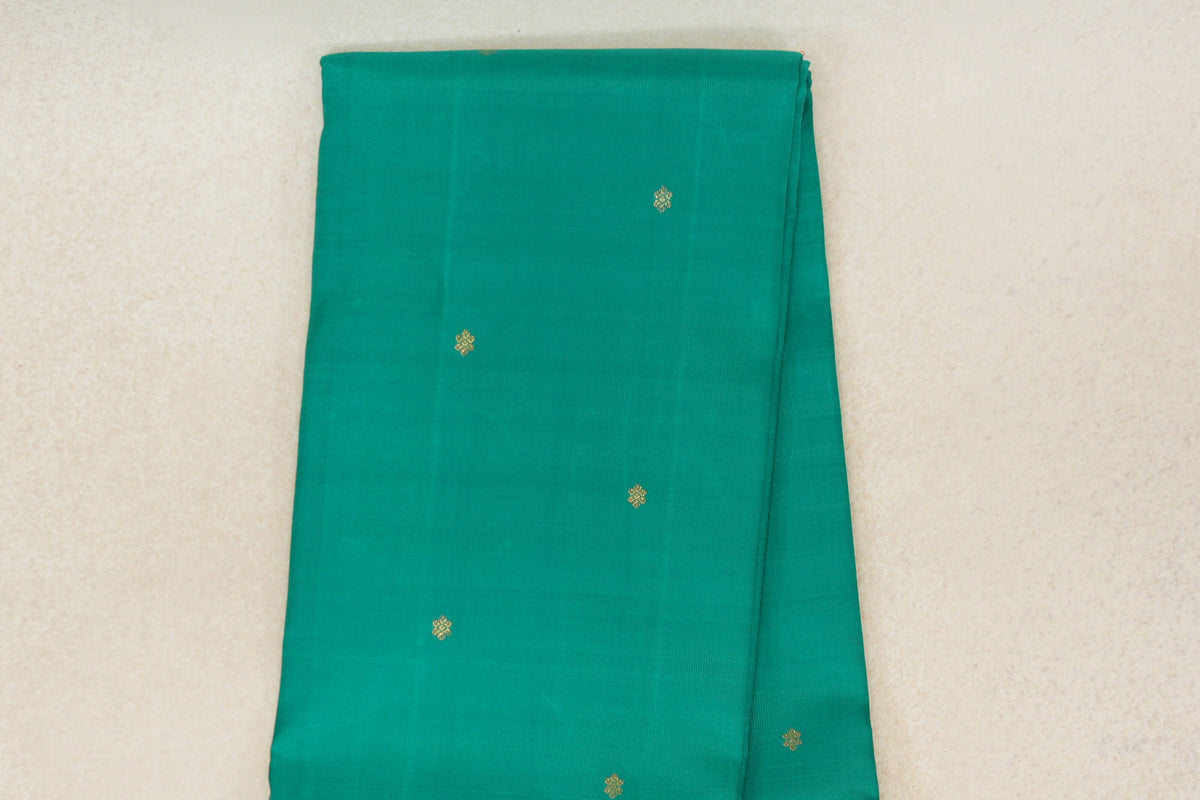Aqua Green Vintage Kanjivaram Silk Saree by Shreenivas Silks PSSR0110208
