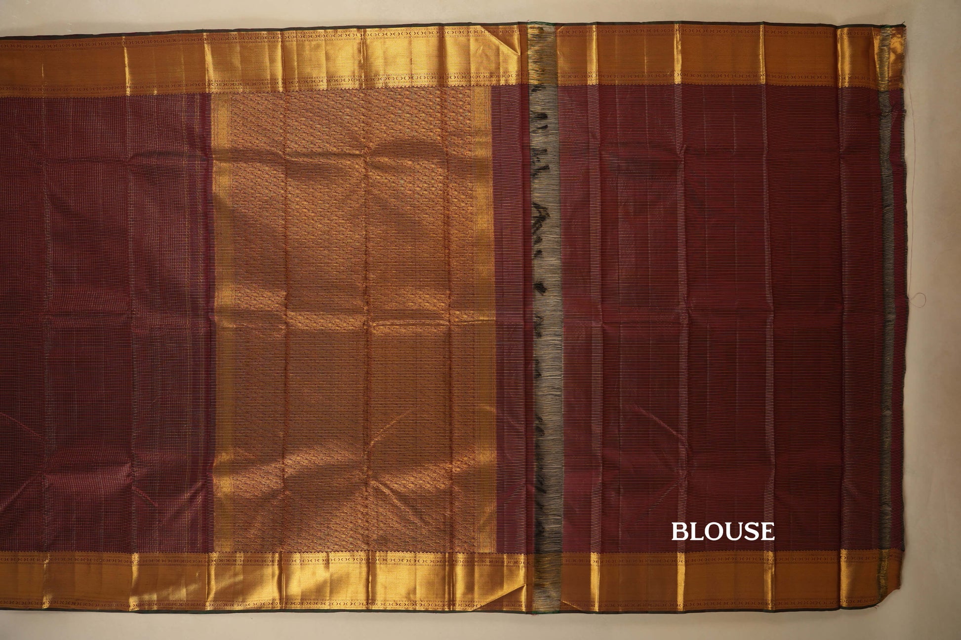 Vintage Kanjivaram Silk Saree blouse