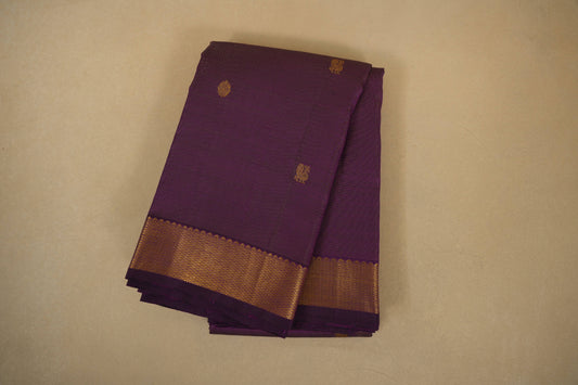Dark Magenta Vaira Oosi Vintage Kanjivaram Silk Saree