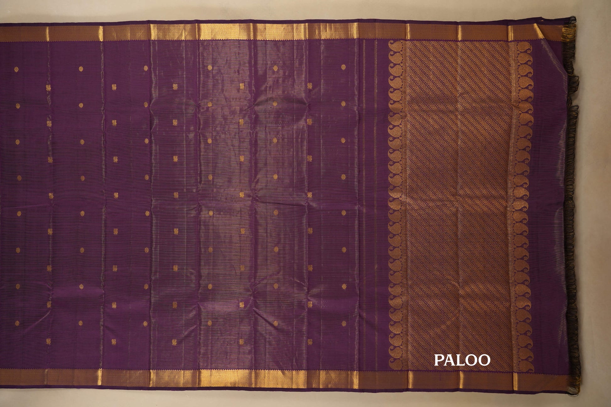 Vintage Kanjivaram Silk Saree paloo