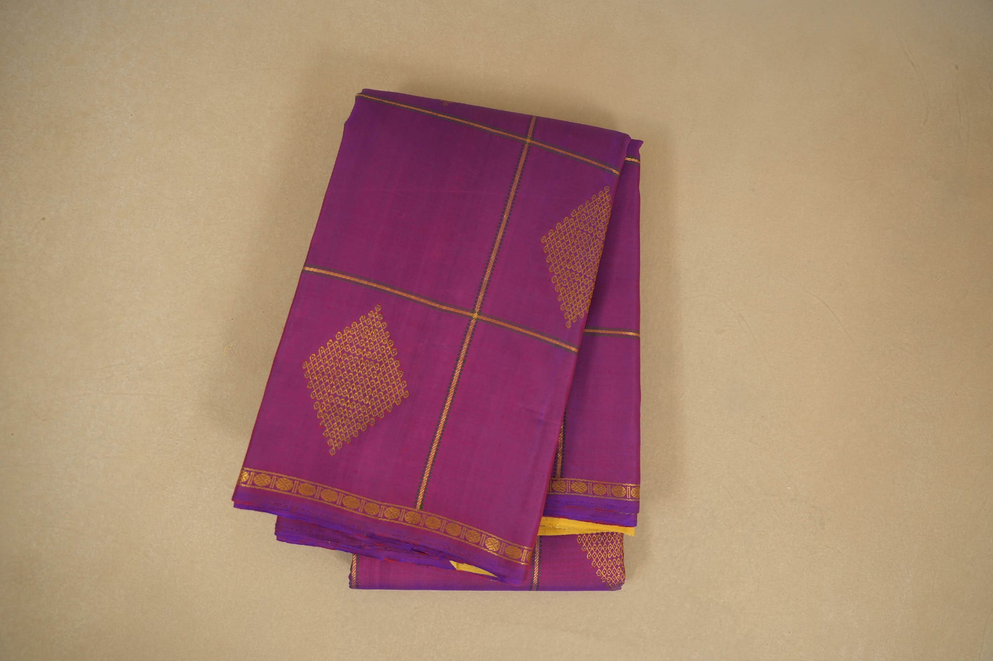 Magenta vintage kanjivaram silk saree