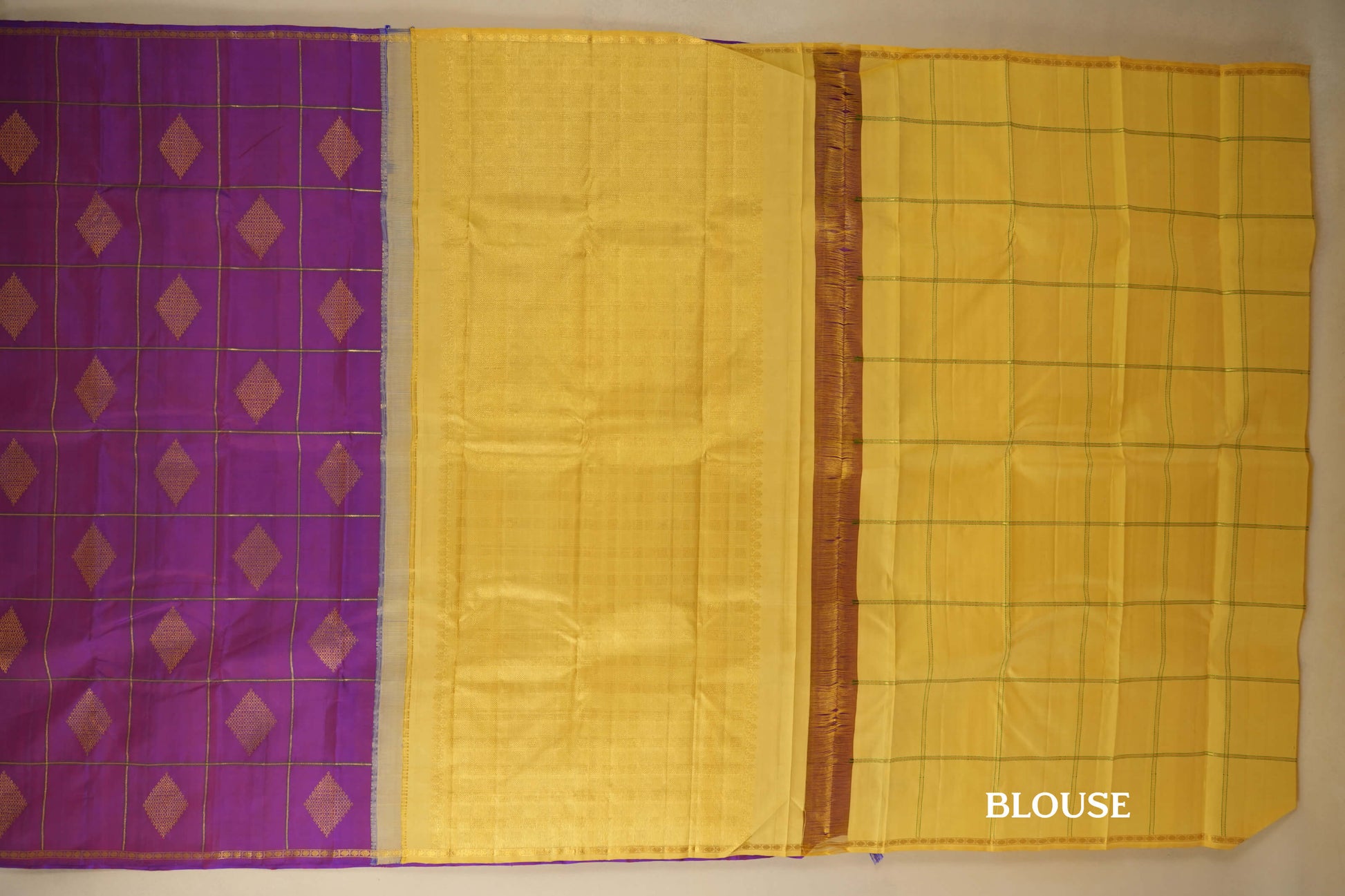 vintage kanjivaram silk saree blouse