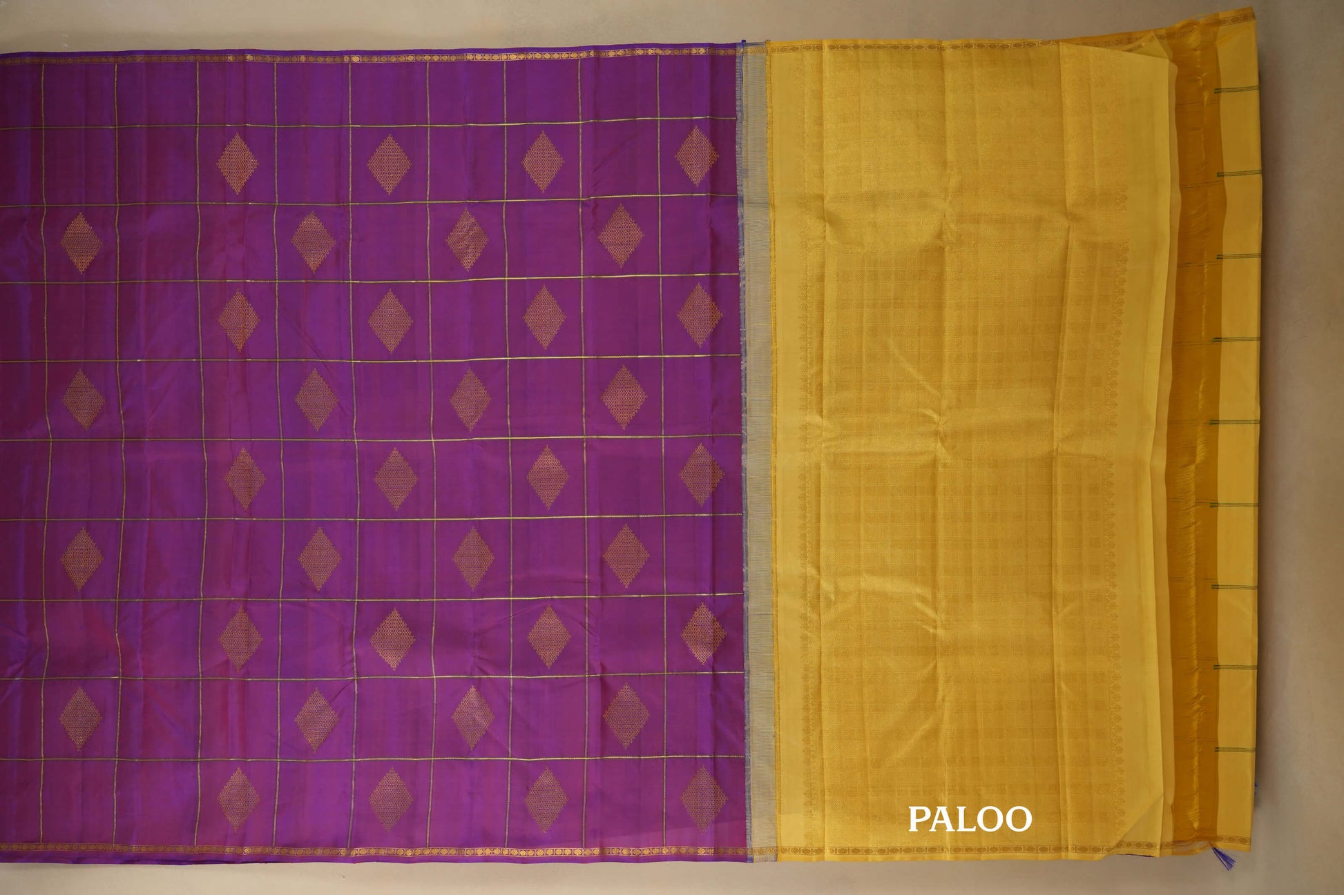 vintage kanjivaram silk saree paloo