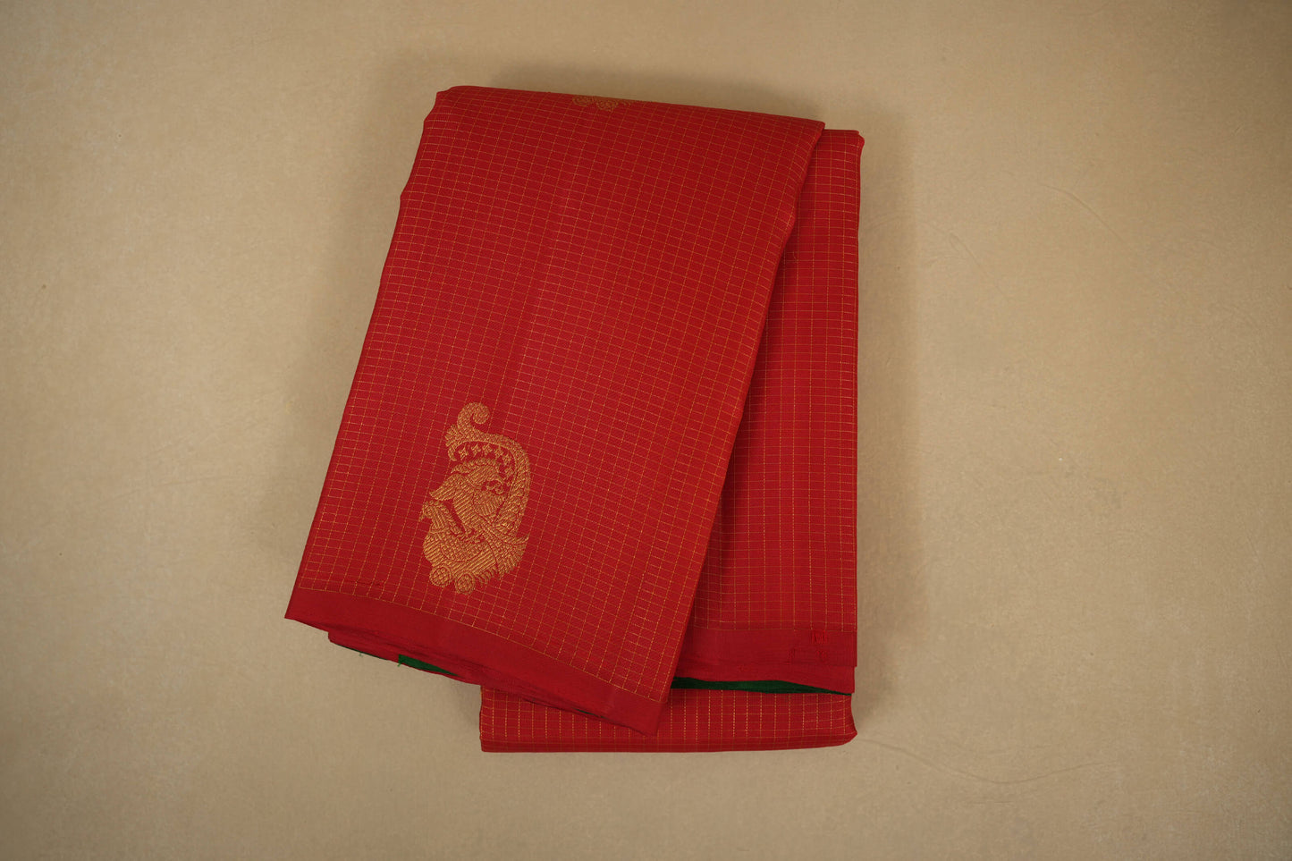 Red vintage kanjivaram silk saree