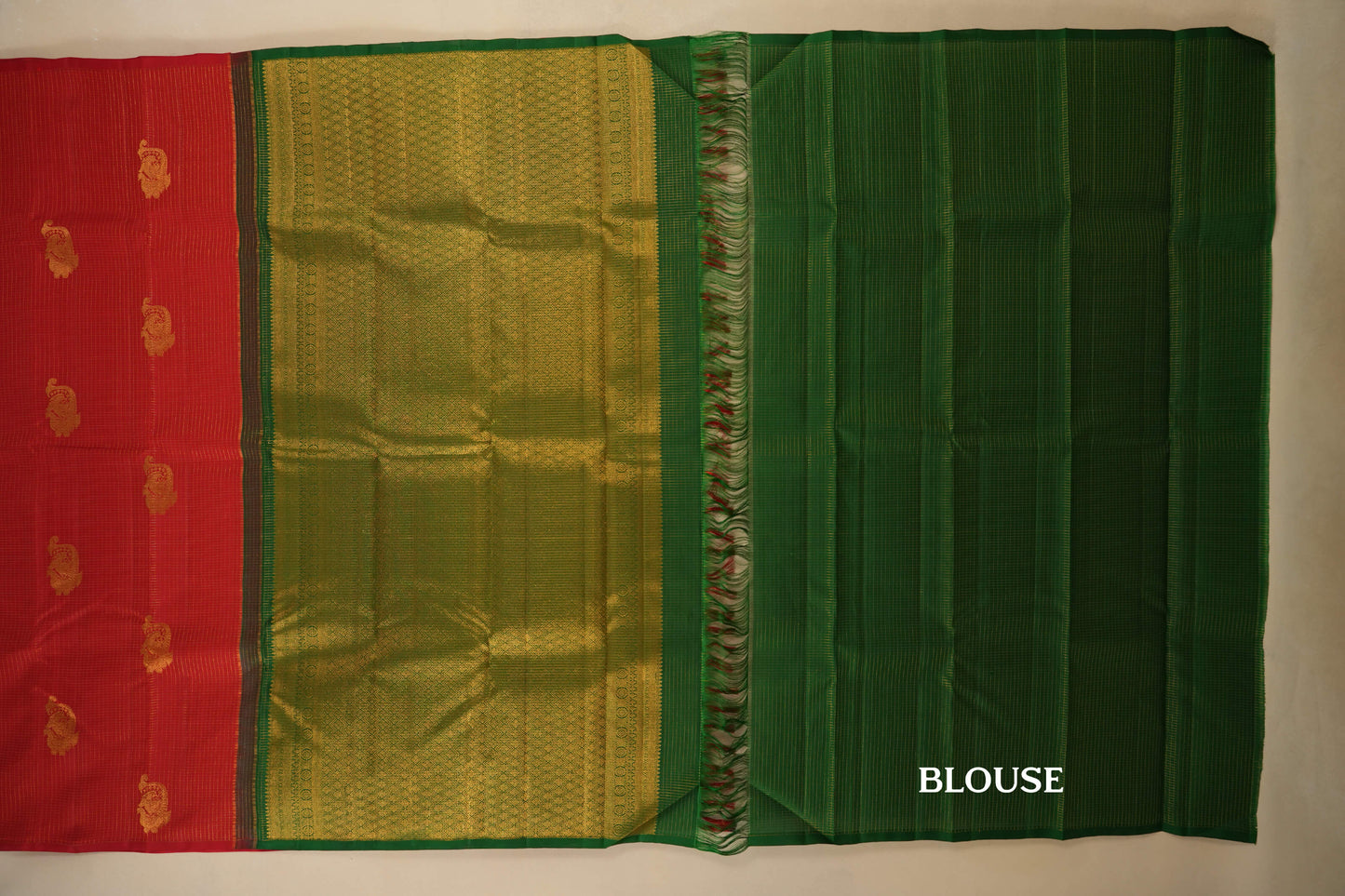 vintage kanjivaram silk saree blouse