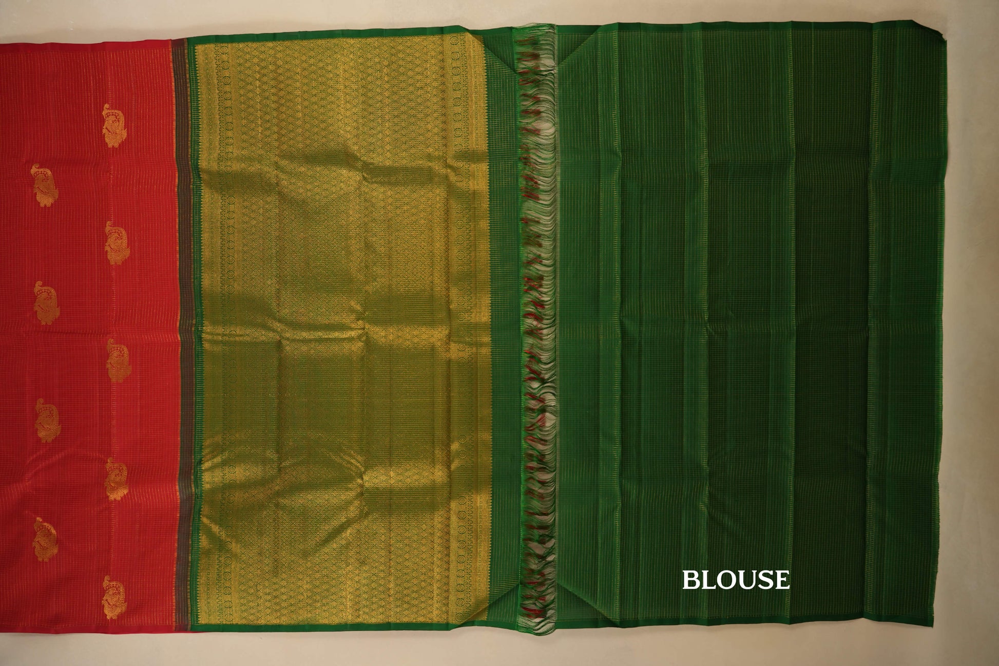 vintage kanjivaram silk saree blouse