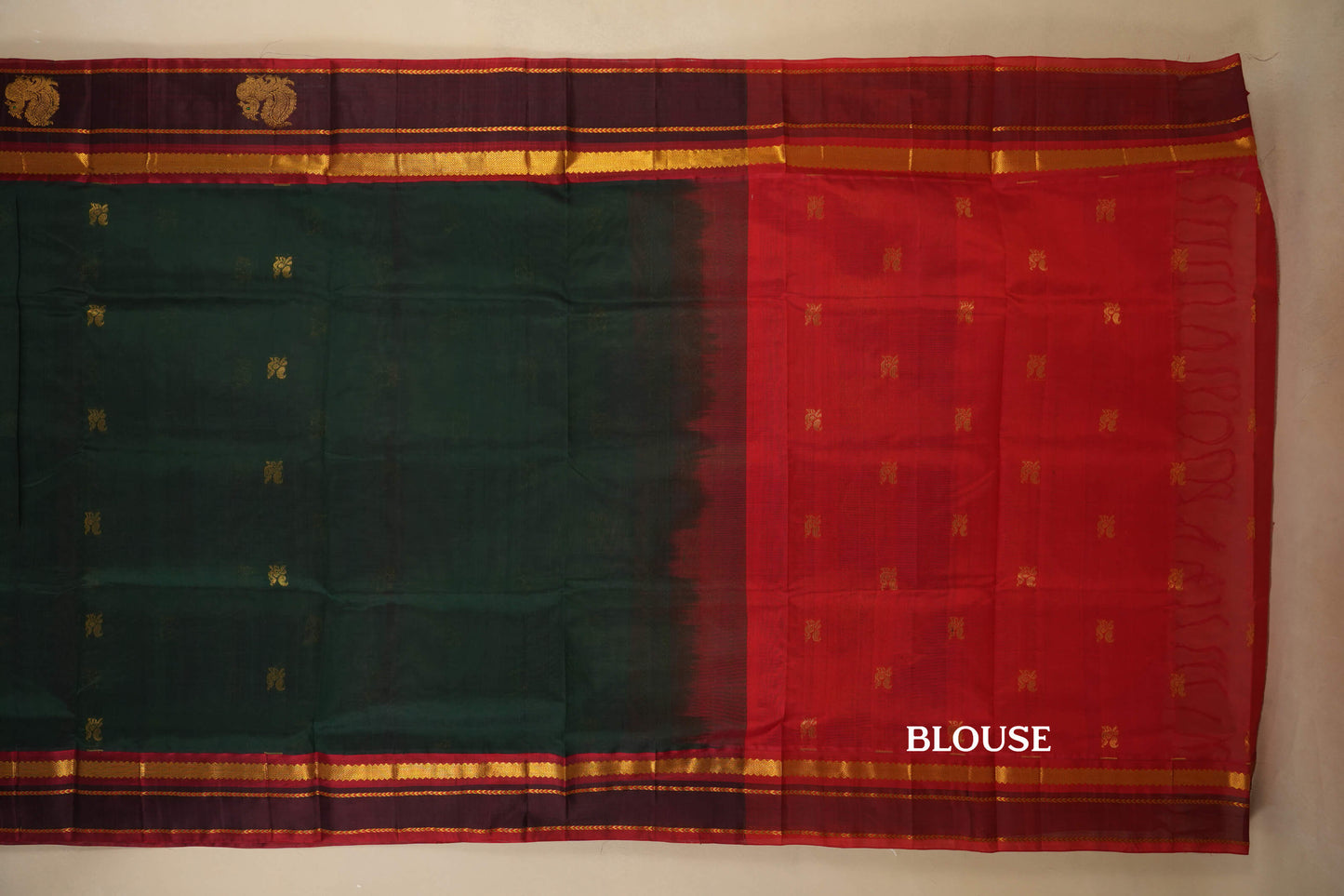Vintage Silk Cotton Saree  blouse