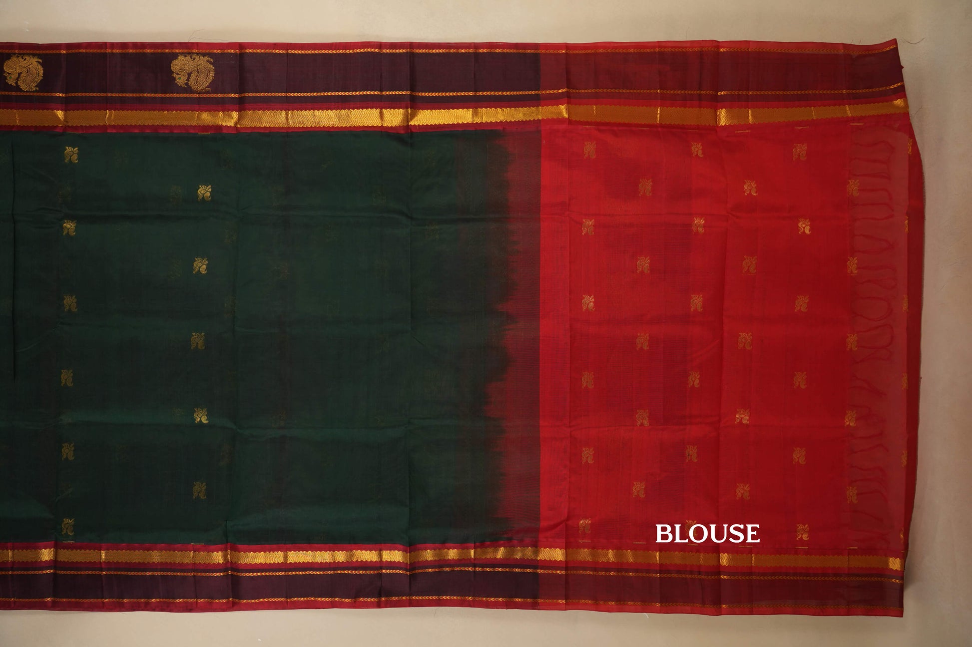 Vintage Silk Cotton Saree  blouse