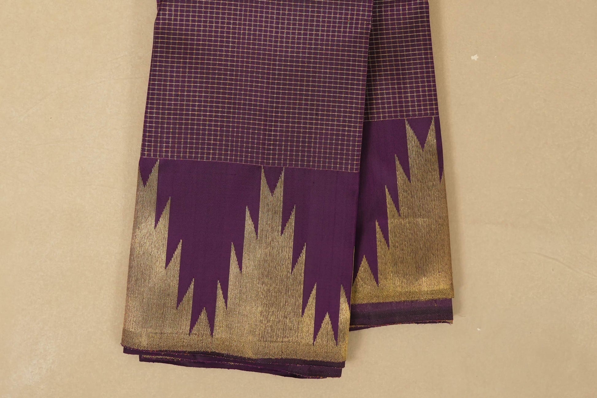 Purple Kanjivaram Silk Saree  by Shreenivas Silks PSSR018074 - Parisera