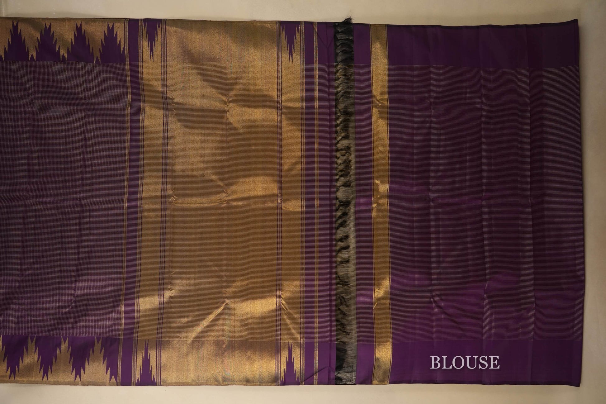 Purple Kanjivaram Silk Saree  by Shreenivas Silks PSSR018074 - Parisera