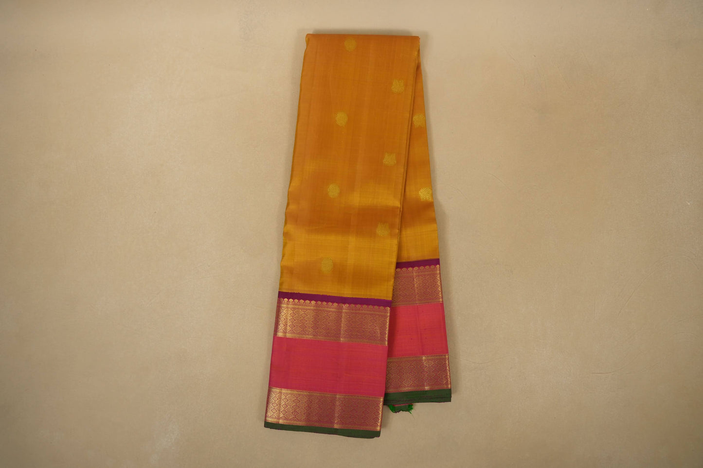Mustard Kanjivaram Silk Saree by Shreenivas Silks PSSR018079