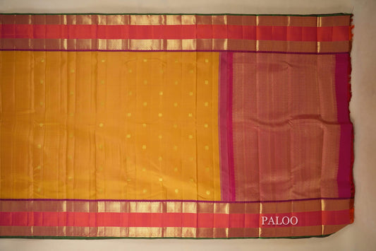 Mustard Kanjivaram Silk Saree by Shreenivas Silks PSSR018079