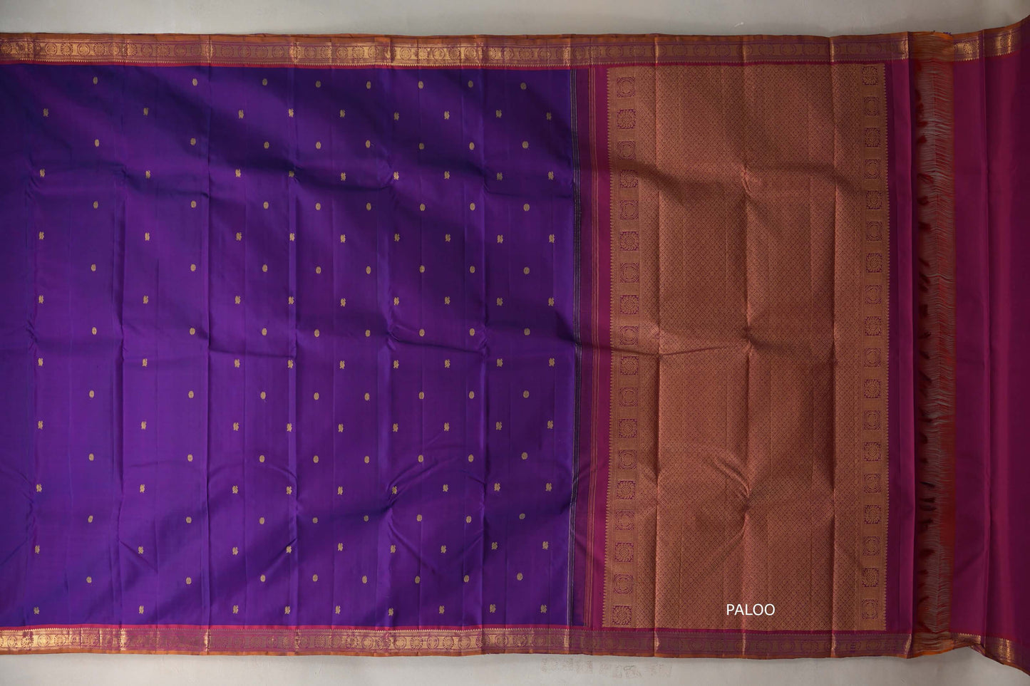 Violet Purple Vintage Kanjivaram Silk Saree by Shreenivas Silks PSSR019099