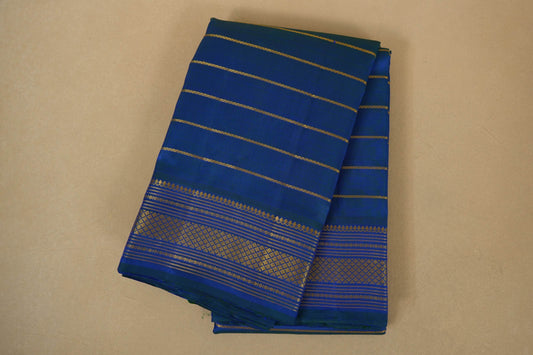 Peacock Blue Kanjivaram Silk Saree by Shreenivas Silks PSSR018081