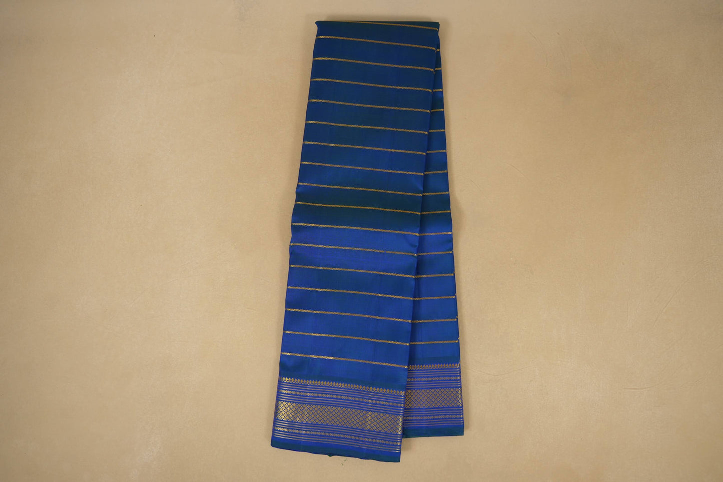Peacock Blue Kanjivaram Silk Saree by Shreenivas Silks PSSR018081