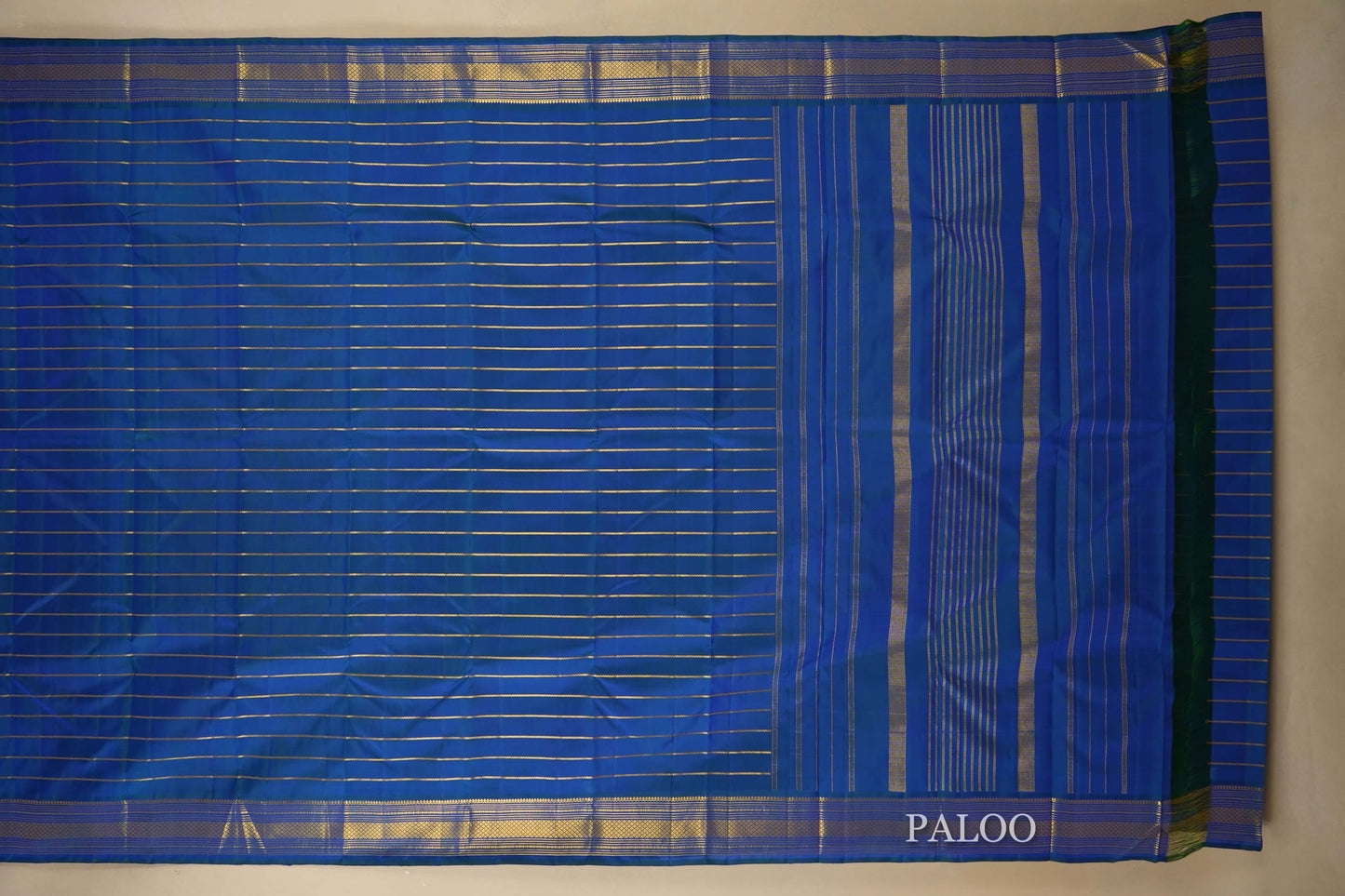 Peacock Blue Kanjivaram Silk Saree by Shreenivas Silks PSSR018081