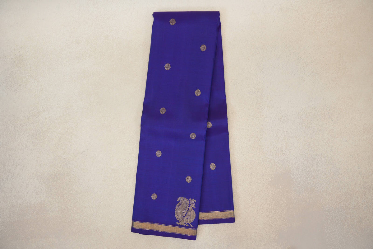 Violet Purple Plant Based Kanjivaram Silk Saree online