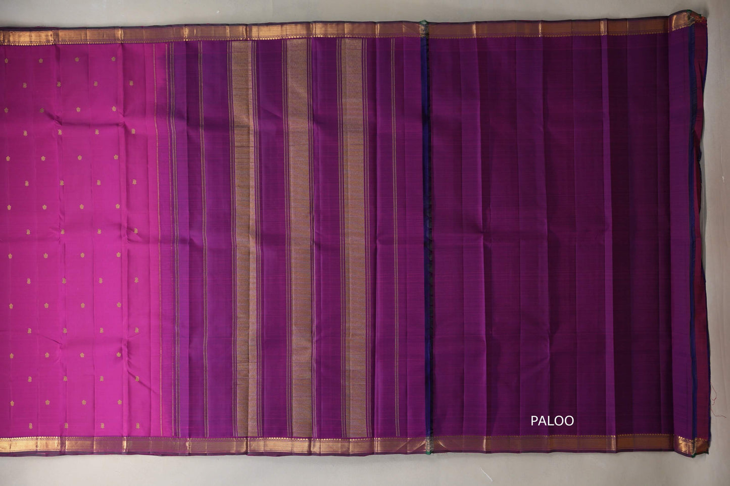 Bright magenta Vintage Kanjivaram Silk Saree by Shreenivas Silks PSSR019105