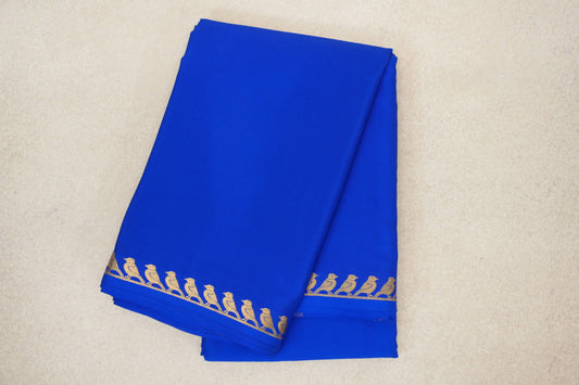 Bright Royal Blue Mysore Silk Saree by Shreenivas Silks 