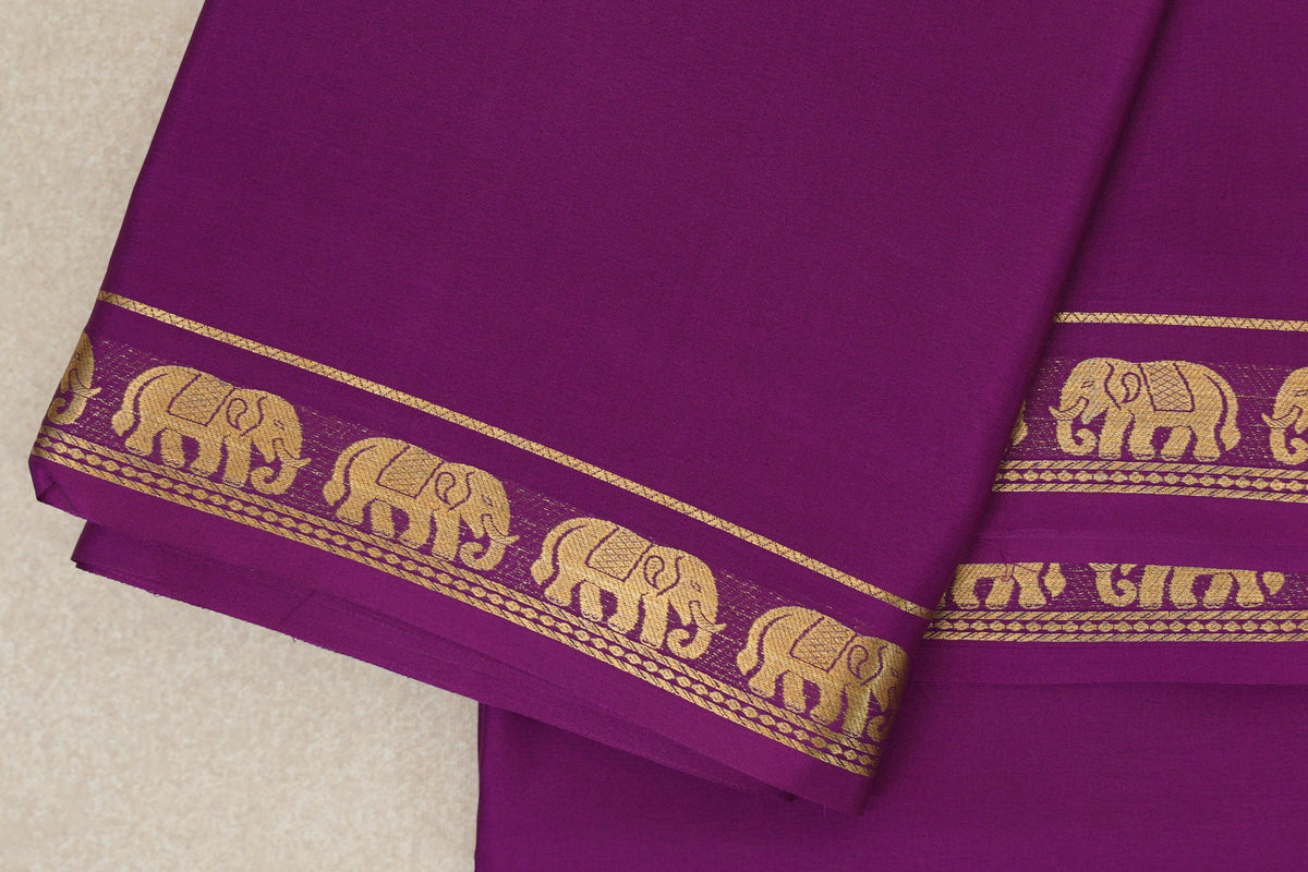 Magenta Mysore Silk Saree by Shreenivas Silks PSSR0110238