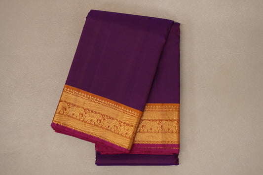 Deep magenta Vintage Kanjivaram Silk Saree by Shreenivas Silks PSSR019114