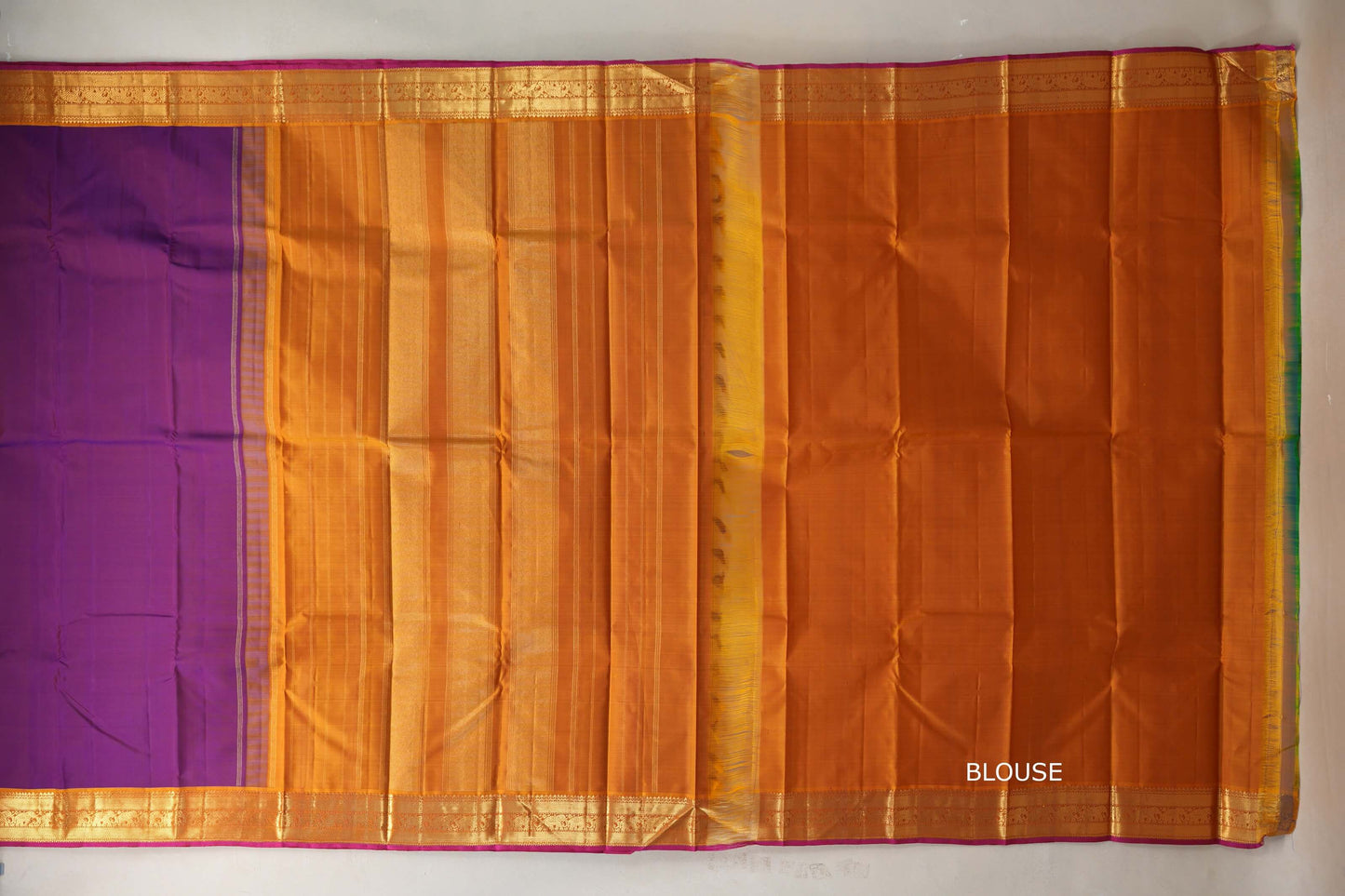 Deep magenta Vintage Kanjivaram Silk Saree by Shreenivas Silks PSSR019114