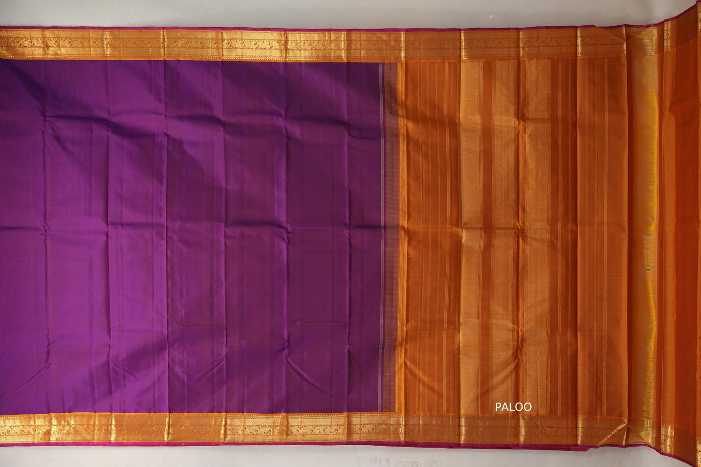 Deep magenta Vintage Kanjivaram Silk Saree by Shreenivas Silks PSSR019114