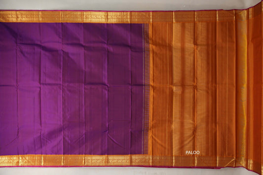 Deep magenta Vintage Kanjivaram Silk Saree by Shreenivas Silks PSSR019114