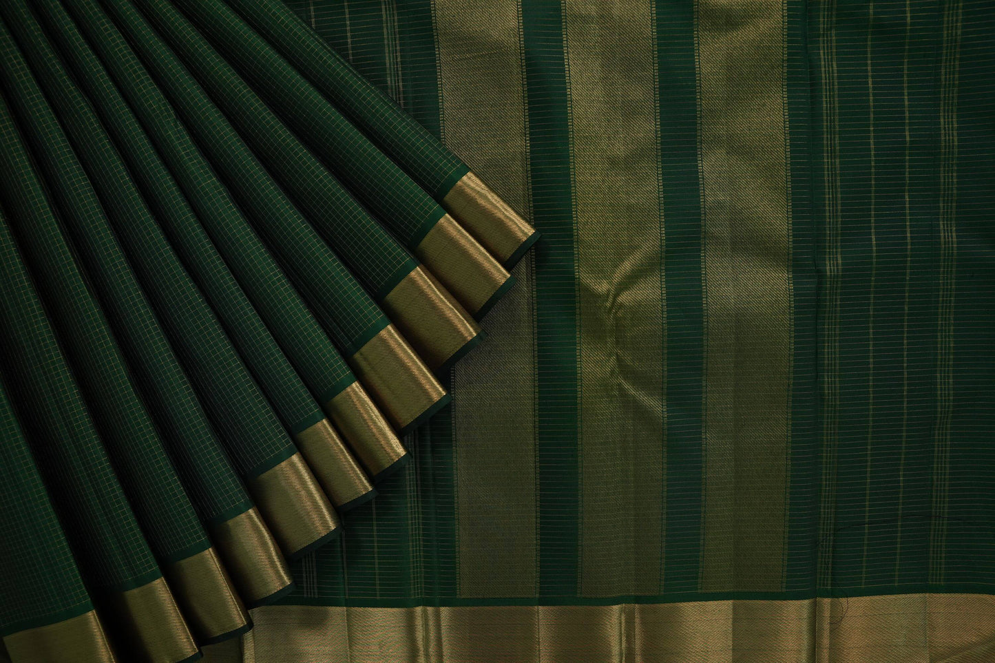 Green kanchipuram silk saree