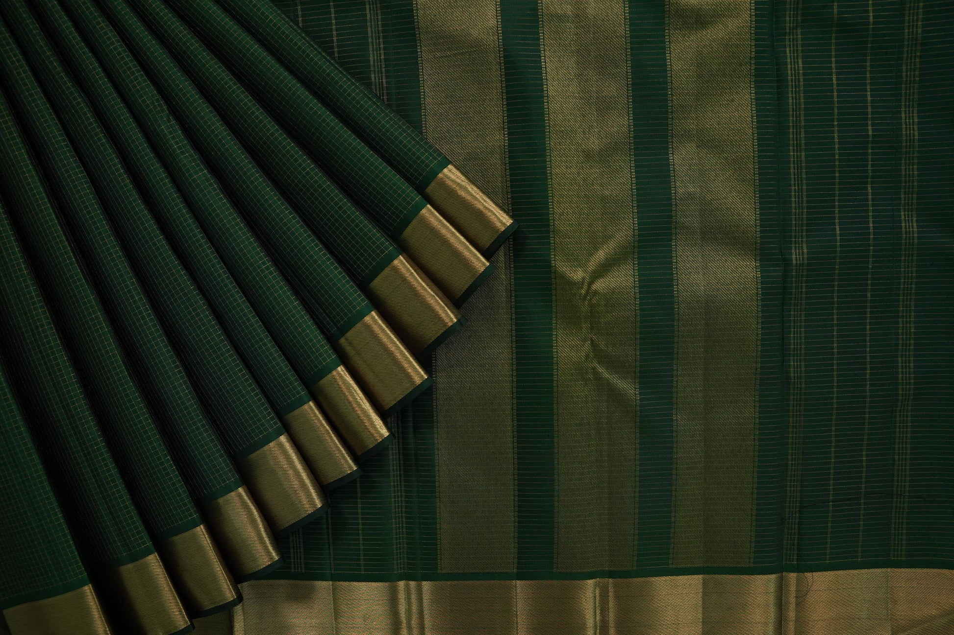 Green kanchipuram silk saree