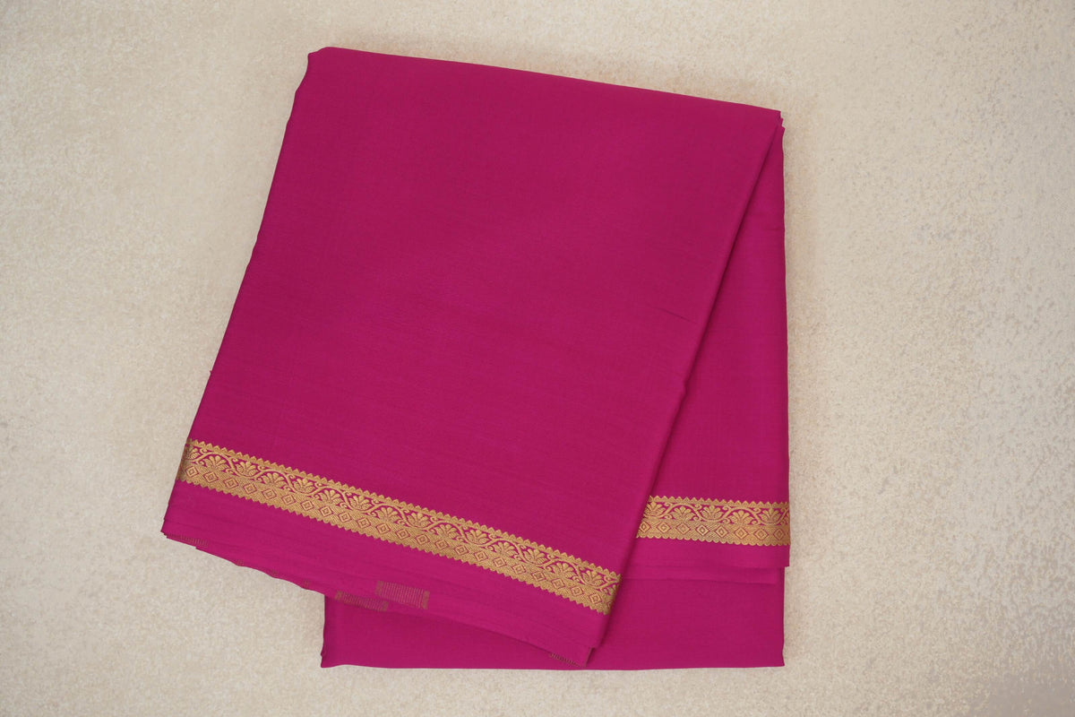 Bright Magenta Pink Mysore Silk Saree by Shreenivas Silks PSSR0110260