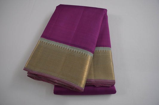 Magenta kanchipuram silk saree