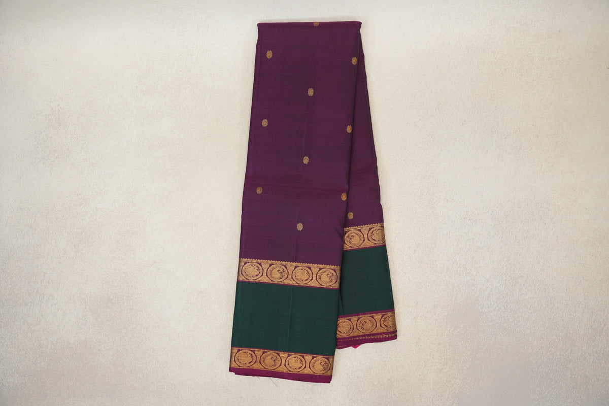 Deep Magenta Vintage Kanjivaram Silk Saree online