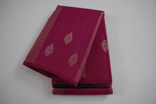 Magenta kanchipuram silk saree
