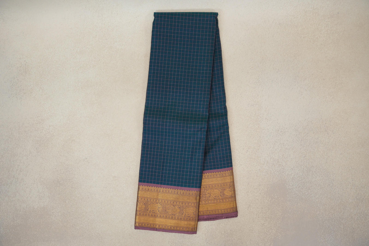 Peacock Green Vintage Kanjivaram Silk Saree online