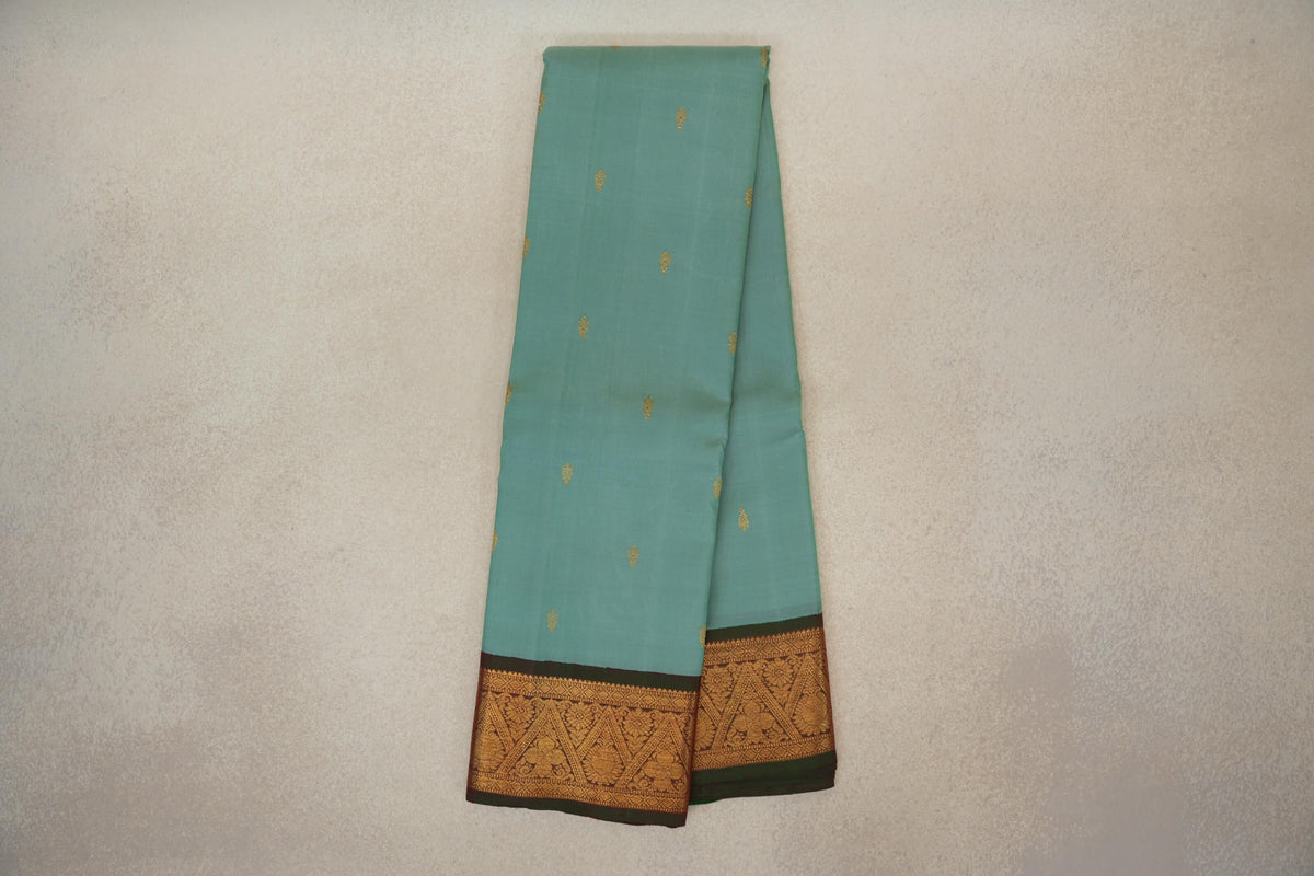 Pastel Sea Green Vintage Kanjivaram Silk Saree online