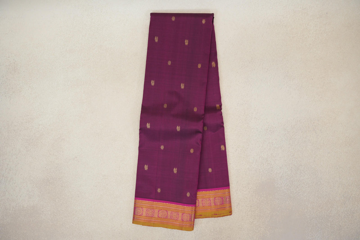 Deep Magenta Vintage Kanjivaram Silk Saree online