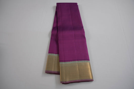 Plain kanchipuram silk saree