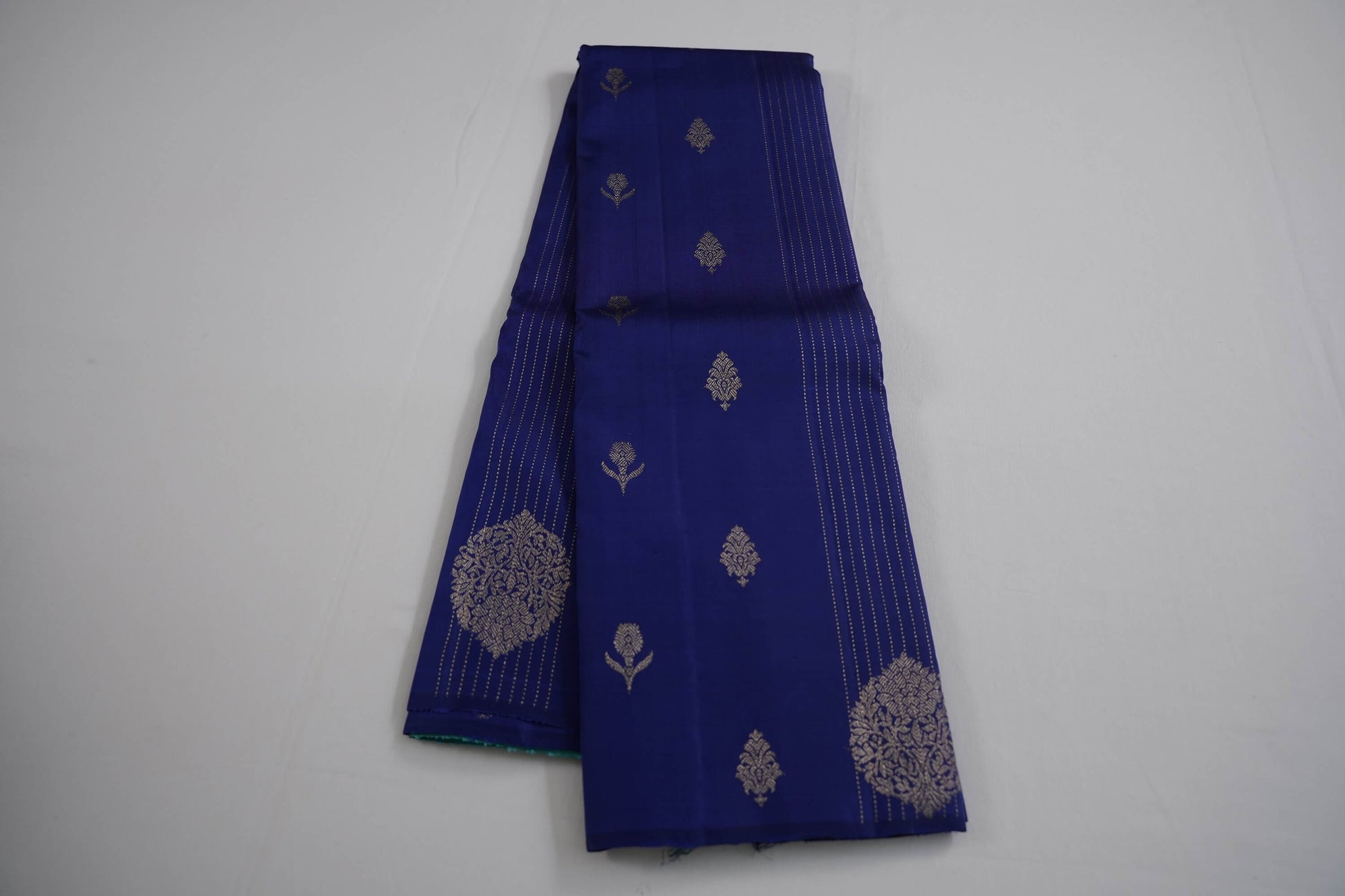 Borderless kanchipuram silk saree