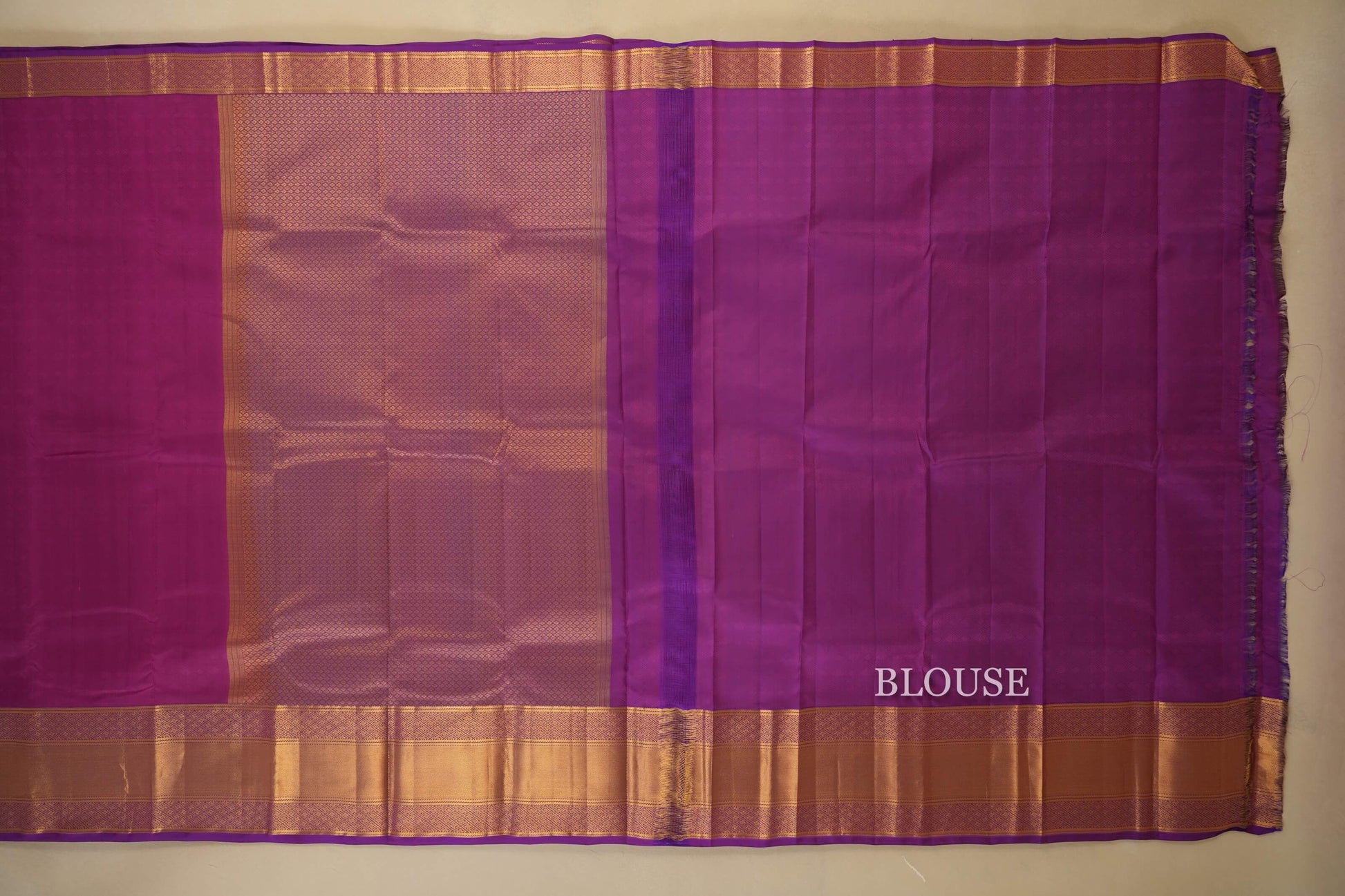 Magenta Light Weight Kanchipuram Silk Saree Blouse